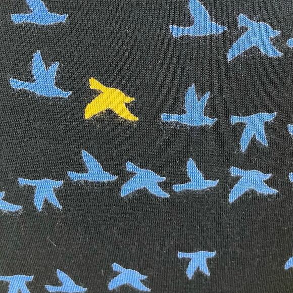 Hobbs London Faux Wrap Bird Print Dress Size 8 - Picture 5 of 5